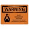 Signmission OSHA WARNING Sign, Dust Inhalation Hazard, 10in X 7in Decal, 7" W, 10" L, Landscape OS-WS-D-710-L-12581 - alternate 1